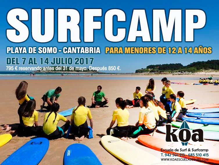 surfcamp para menores en somo