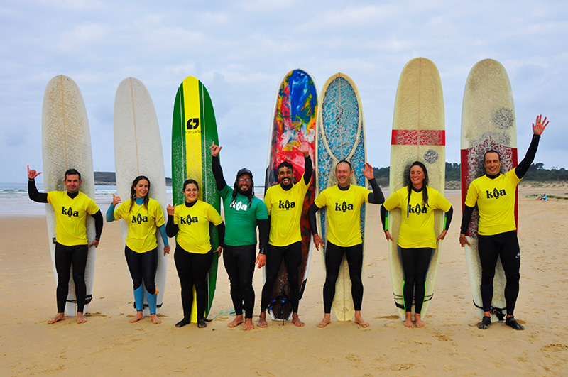 Clases de longboard en Somo